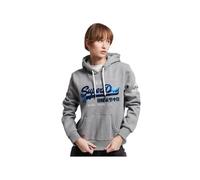 Sweatshirt à capuche Superdry Logo Vintage Athletic gris bleu femme - S