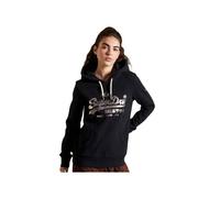 Sweat Superdry Femme Vintage logo Noir Coton