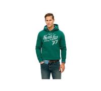 Superdry Sweatshirt à capuche Leather & Boot Co Script Vert Taille M