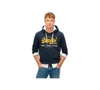 Superdry Sweat-shirt 'Cali' bleu marine / ocre / jaune d'or / blanc, Taille S