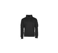Mil-Tec Sweatshirt Tactical zippé Noir L