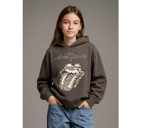 Sweat The Rolling Stones fille à capuche anthracite 6A