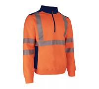 Sweat thermique haute visibilité FRISS avec col camion orange TM COVERGUARD 5FRI17000M