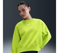 Sweat ultra-oversize à col ras-du-cou Nike Phoenix Fleece pour femme Cyber/Sail M (FR 42-44)