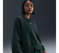 Sweat ultra-oversize à col ras-du-cou Nike Phoenix Fleece pour femme Seaweed/Sail XXL (FR 54-56)