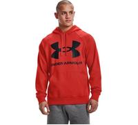 Sweat Under Armour RIVAL FLEECE BIG LOGO - Homme - Manches longues - Orange - Noir L