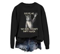 Sweat unisexe Excuse Me The Bird Feeder Is Empty Sweat Excuse Me The Bird Feeder Is Empty Shirt Funny Squirrel Shirt, Noir 1, XL