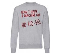 Sweat unisexe gris Now I Have a Machine Gun Ho Ho Ho Ho Pull Die Hard Christmas - Gris - XL