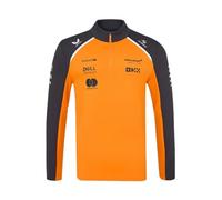 Sweat Unisexe Officiel McLaren Formula 1 Team à Fermeture éclair Quart de Tour - Papaye/Phantom (FR/ES, Alpha/Lettres, L, Taille Normale, Taille Normale, Orange)