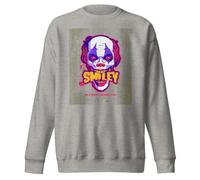 Sweat unisexe pour adulte avec smiley humoristique et inscription « He's Right Behind You », Anthracite, XXL