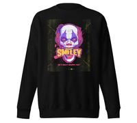 Sweat unisexe pour adulte avec smiley humoristique et inscription « He's Right Behind You », Noir , S