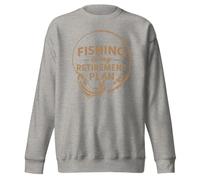 Sweat unisexe pour adulte « Fishing is My Retirement Plan », Anthracite, 3XL