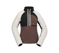 Sweat Volcom Demi Half Zip Mahogany Femme Marron 2025 taille L