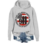 Sweat We Will Never Forget 9/11, Never Forget 9/11 Shirt, National Day of Remembrance Shirts Women Man, Gris-1., XXL