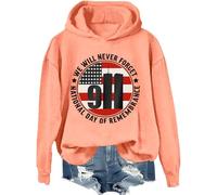 Sweat We Will Never Forget 9/11, Never Forget 9/11 Shirt, National Day of Remembrance Shirts Women Man, Hami Orange-1, XXL