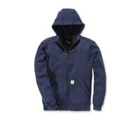 Carhartt Wind Fighter Zip Chandail à capuchon, bleu, taille XS