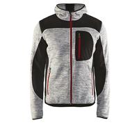 Sweat zippé à capuche Blaklader gris/noir taille 4XL tour de poitrine 129 cm