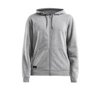 Sweat zippé à capuche femme Craft community - gris chiné - XS XS
