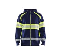 Sweat zippé à capuche haute-visibilité 35521158 - Couleur au choix