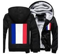 Sweat Zippé À Capuche Homme Pull Classique France Drapeau National Veste Polaire Haut Poignets Côtelés Sweat À Manches Longues Over Zippé Haut Style Classique Du Royaume-Uni