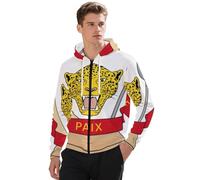 Sweat Zippé À Capuche Homme République Démocratique du Congo Classique Confortable Haut À Veste Manches Longues avec Poignets Côtelés Idéal Week-End Style Classique Royaume-Uni Sweats Travail