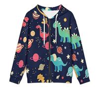 Sweat Zippé À Capuche Hommes Dinosaure Dessin Animé Sweatshirt À Capuche Animaux Mignons Basique Couleurs Mélangées Pull Ample Cardigan, Parfait Pour Le Quotidien Au Printemps, Automne Hiver