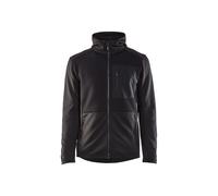 Sweat zippé à capuche Noir 35402526 - Taille au choix