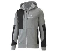 PUMA BMW MMS Full Zip Hoo Sweat, Gris Moyen chiné, S Mixte