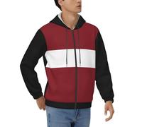 Sweat Zippé À Capuche Sweats De Travail Pour Hommes Lettonieveste Polaire Vêtements Hommes Durables Tenue Confortable Sweats Zippés Homme Style Classique Du Royaume-Uni