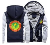 Sweat Zippé À Capuche Sweats De Travail Pour Hommes L'Islam Mauritanien Emblème National Veste Polaire Vêtements Hommes Durables Tenue Confortable Zippés Homme Style Classique Du Royaume-Uni