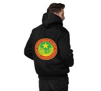 Sweat Zippé À Capuche Sweats De Travail Pour Hommes L'Islam Mauritanien Emblème National Veste Polaire Vêtements Hommes Durables Tenue Confortable Zippés Homme Style Classique Du Royaume-Uni