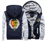 Sweat Zippé À Capuche Sweats Zippés Sénégal Emblème National Veste Polaire Hoody Style Classique Du Royaume-Uni Sweats De Travail