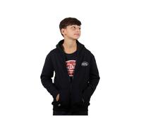 Sweat zippé à col rond et capuche von dutch slimane noir/blanc 8A