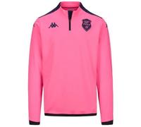 Sweat zippé Ablas Pro 8 Kappa Stade Français Paris Officiel Rugby Rose Homme S