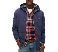 Sweat Zippé Bleu Homme Superdry Plain Hood S