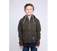 Sweat Zippé Capuche Wamin Garçon Kaki 12A