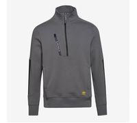Sweat zippé en molleton - Diadora - HZ Litework - Gris acier - Manches longues - Col montant XL
