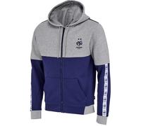 Sweat zippé enfant - FFF - Collection officielle - Coton - Sous licence - Capuche 8 ans