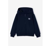 VERTBAUDET Sweat Zippé Garçon À Capuche Doublé Marine 8A