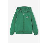 Sweat zippé garçon Basics vert 8A
