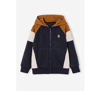 VERTBAUDET Sweat zippé garçon Capuche coloblock Ocre 14A