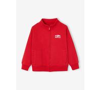 VERTBAUDET Sweat zippé garçon col Camionneur Rouge 10A