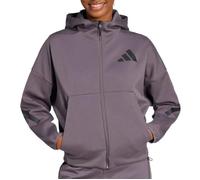 Sweat Zippé Gris Femme Adidas JD5985 XS