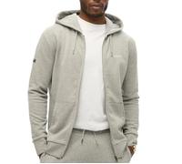 Sweat Zippé Gris Homme Superdry Plain Hood L