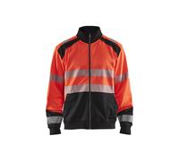 Sweat zippé haute-visibilité Blåkläder 3558 Rouge fluo/Noir Blaklader - 355825285599 M