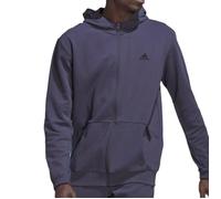 Sweat zippé homme Adidas Originals - Violet - Matière AEROREADY - Poches latérales S