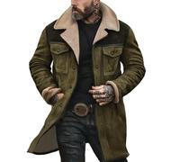 Sweat Zippe Homme avec Capuche Ski Cargo Tres Chaude Football Randonnée D'intérieur Softshell Militaire Froid Blouson Hiver Baseball Coupe Veste Hiver Mouton,idee Cadeau Homme, Vert Armée 3XL