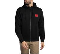 Sweat zippé - HUGO BOSS - Daple212 - Molleton de coton - Patch logo - Noir