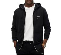 Sweat Zippé Noir Homme Superdry Plain Hood L