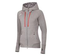 Sweat zippé pour femme Ocún Hoodie Zipper Women paloma gris/scone argenté L